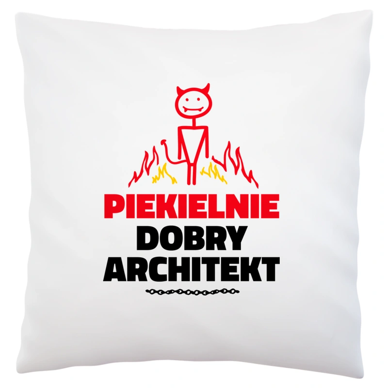 Piekielnie Dobry Architekt - Poduszka Biała