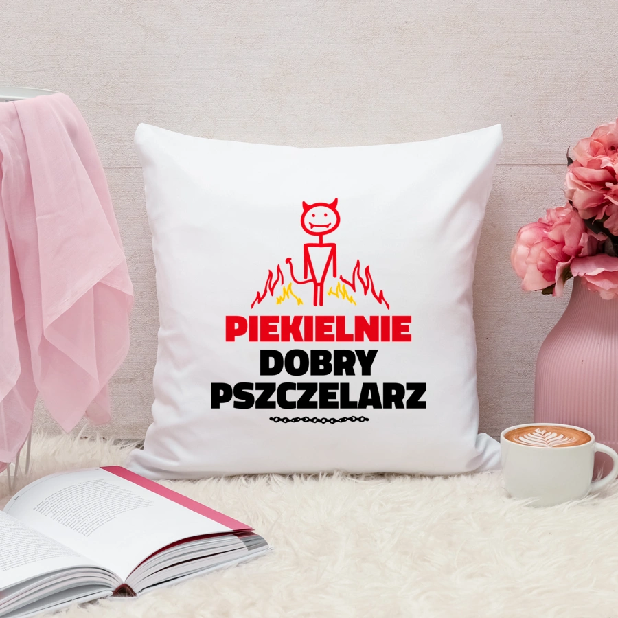 Piekielnie Dobry Pszczelarz - Poduszka Biała