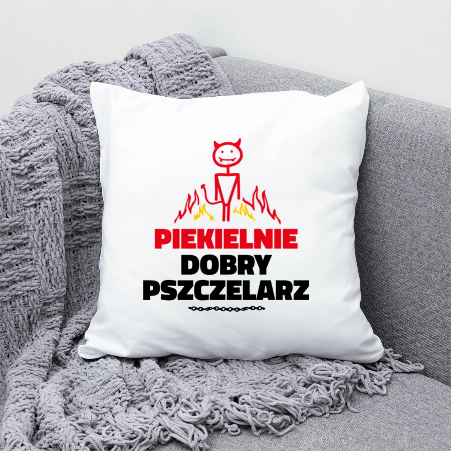 Piekielnie Dobry Pszczelarz - Poduszka Biała