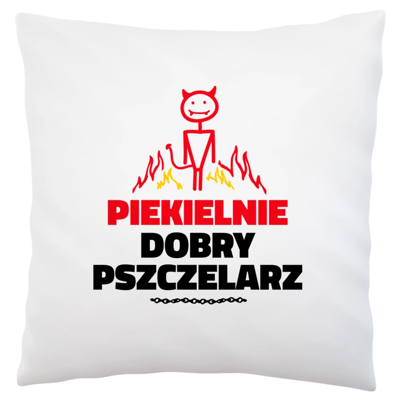 Piekielnie Dobry Pszczelarz - Poduszka Biała