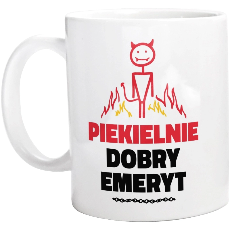 Piekielnie Dobry Emeryt - Kubek Biały