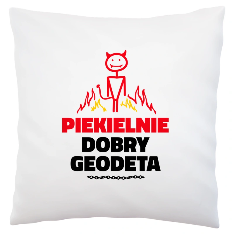 Piekielnie Dobry Geodeta - Poduszka Biała