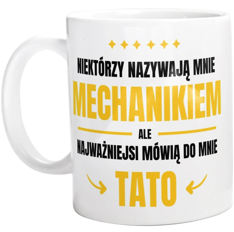 Tata Mechanik - Kubek Biały