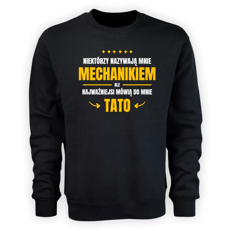 Tata Mechanik - Męska Bluza Czarna