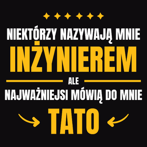 Tata Inżynier - Męska Koszulka Czarna