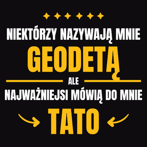 Tata Geodeta - Męska Koszulka Czarna