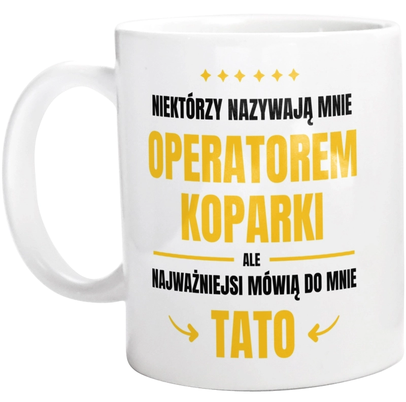 Tata Operator Koparki - Kubek Biały