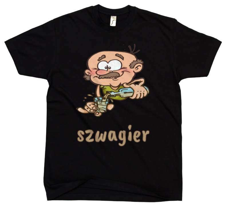Zawód Szwagier - Męska Koszulka Czarna