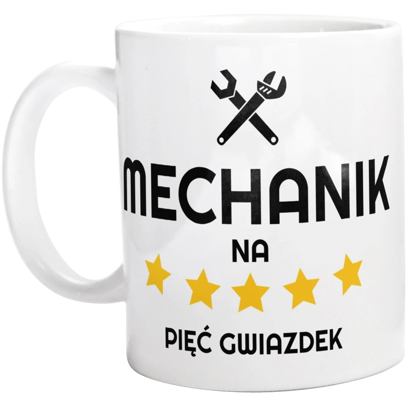 Mechanik Na 5 Gwiazdek - Kubek Biały