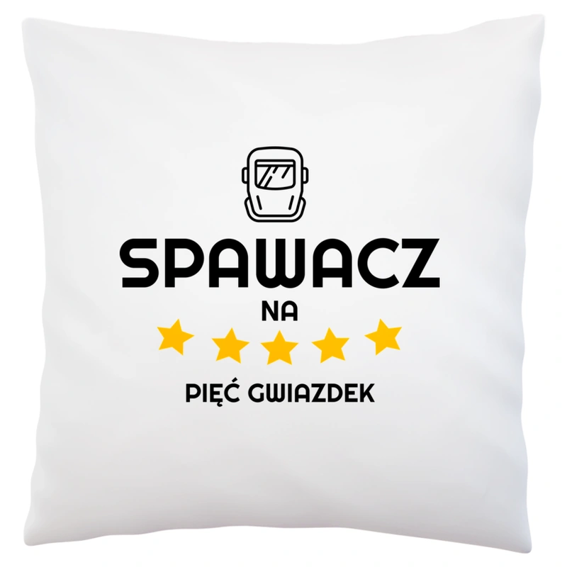 Spawacz Na 5 Gwiazdek - Poduszka Biała