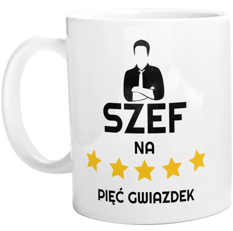 Szef Na 5 Gwiazdek - Kubek Biały