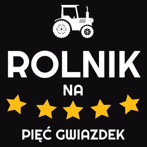 Rolnik Na 5 Gwiazdek - Męska Koszulka Czarna