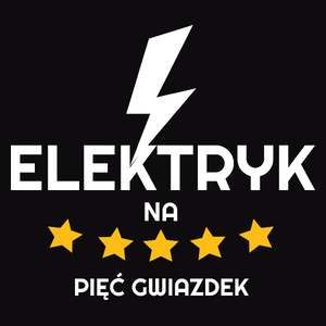 Elektryk Na 5 Gwiazdek - Męska Koszulka Czarna