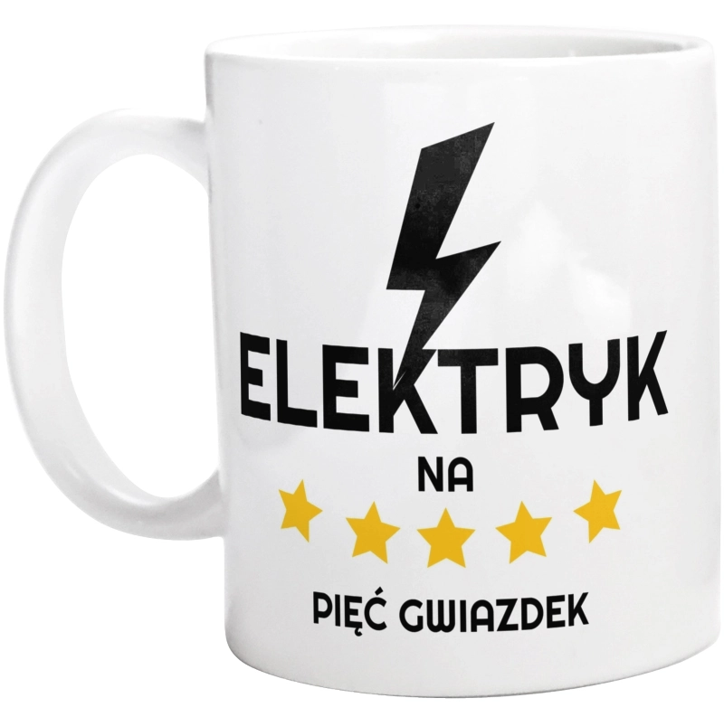 Elektryk Na 5 Gwiazdek - Kubek Biały