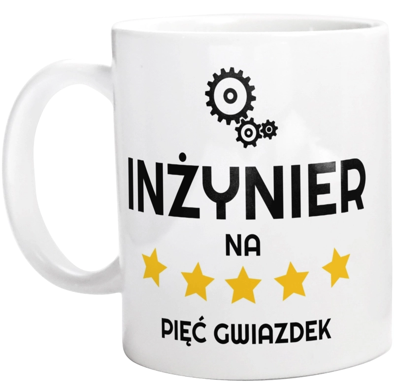 Inżynier Na 5 Gwiazdek - Kubek Biały