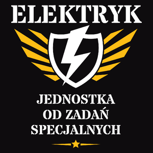 Elektryk Jednostka Od Zadań Specjalnych - Męska Koszulka Czarna