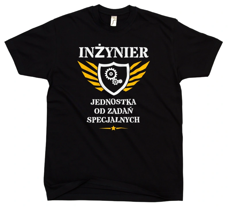 Inżynier Jednostka Od Zadań Specjalnych - Męska Koszulka Czarna