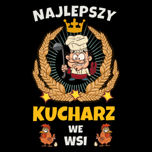 Najlepszy Kucharz We Wsi - Torba Na Zakupy Czarna