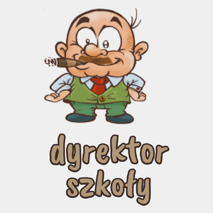 Zawód Dyrektor Szkoły - Męska Koszulka Biała