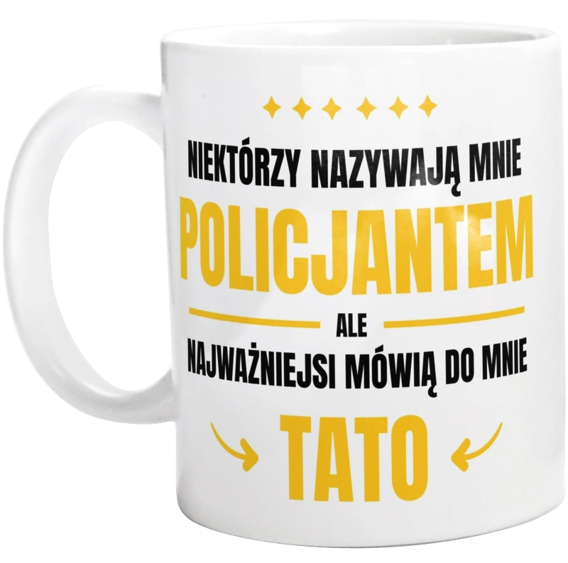 Tata Policjant - Kubek Biały