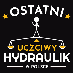 Ostatni uczciwy hydraulik w polsce - Męska Koszulka Czarna