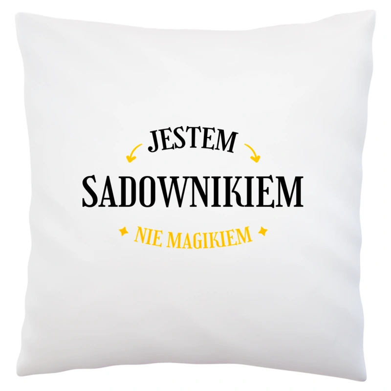 Jestem Sadownikiem Nie Magikiem - Poduszka Biała