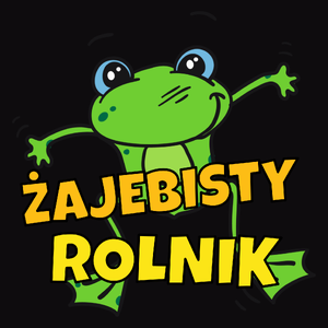 Żajebisty rolnik - Męska Koszulka Czarna