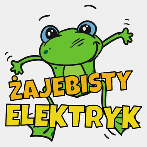 Żajebisty Elektryk - Męska Koszulka Biała