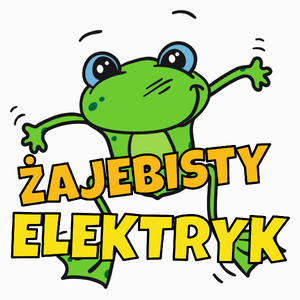 Żajebisty Elektryk - Poduszka Biała