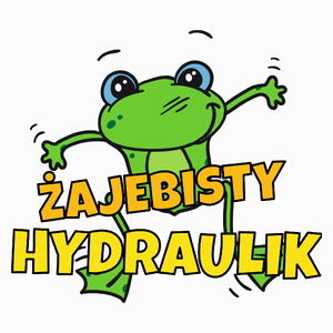 Żajebisty hydraulik - Poduszka Biała