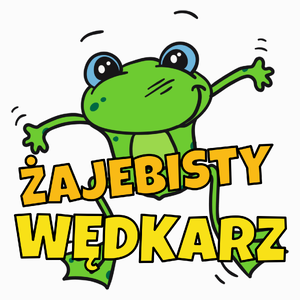 Żajebisty Wędkarz - Poduszka Biała