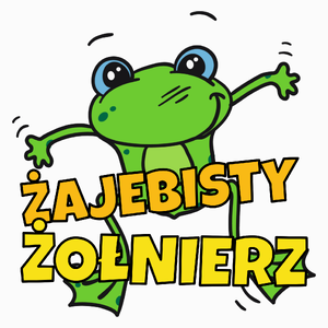 Żajebisty żołnierz - Poduszka Biała