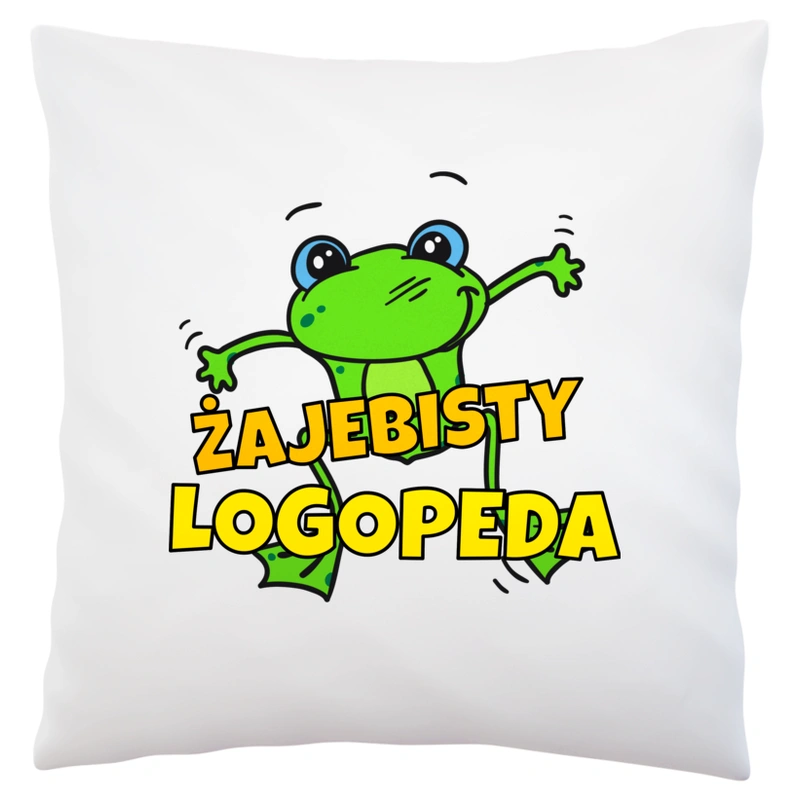 Żajebisty Logopeda - Poduszka Biała