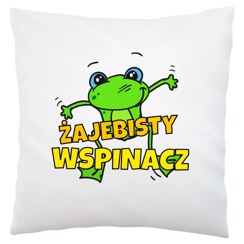 Żajebisty wspinacz - Poduszka Biała