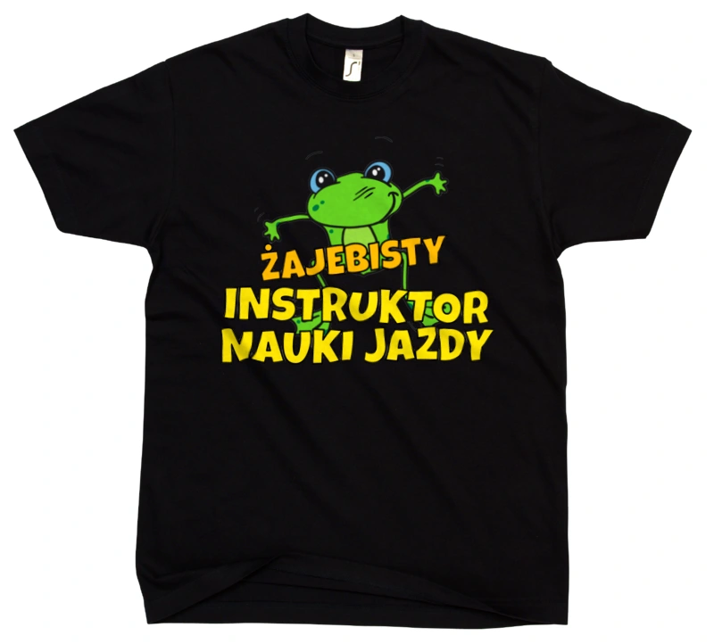 Żajebisty Instruktor Nauki Jazdy - Męska Koszulka Czarna