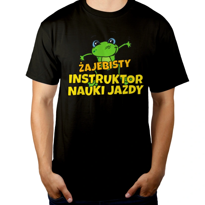 Żajebisty Instruktor Nauki Jazdy - Męska Koszulka Czarna