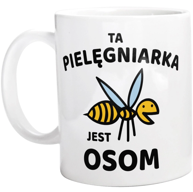 Ta pielęgniarka jest osom awesome - Kubek Biały