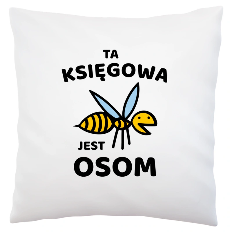 Ta księgowa jest osom awesome - Poduszka Biała