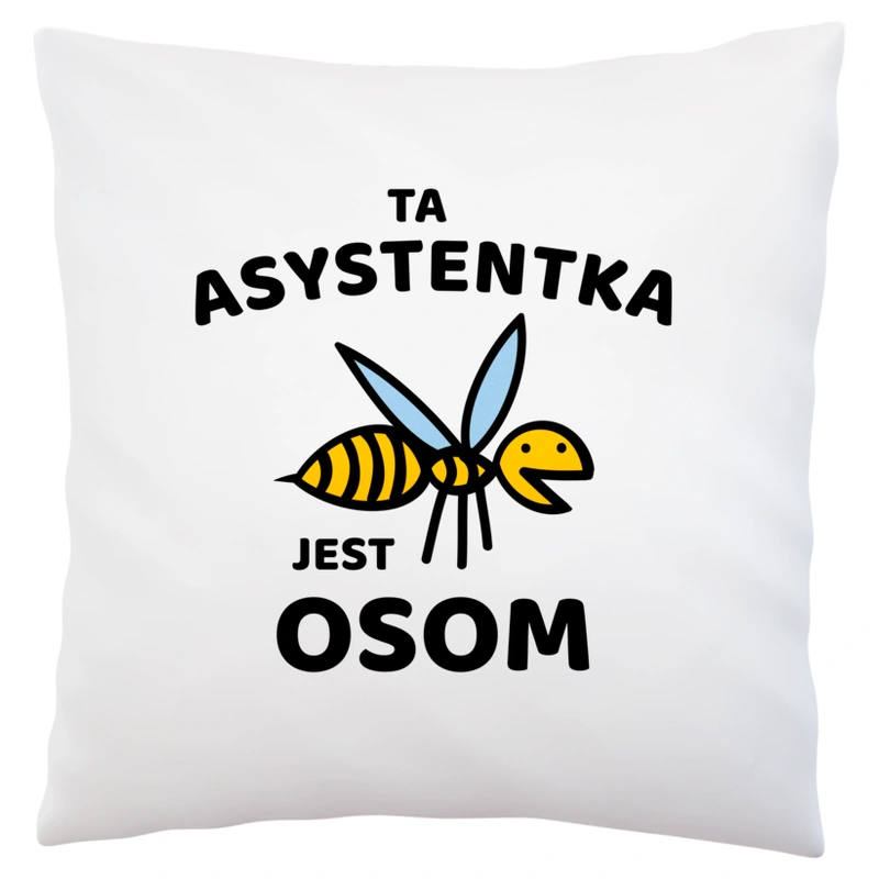 Ta asystentka jest osom awesome - Poduszka Biała