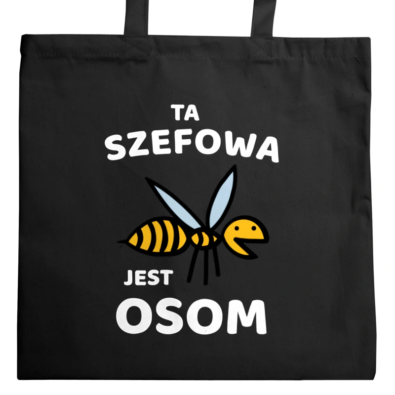 Ta szefowa jest osom awesome - Torba Na Zakupy Czarna