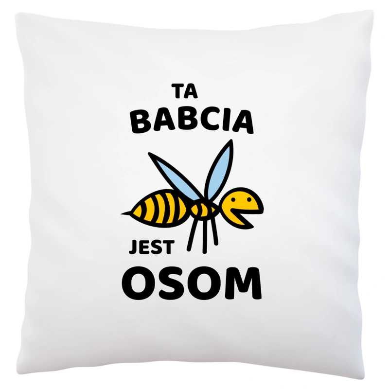 Ta Babcia Jest Osom Awesome - Poduszka Biała