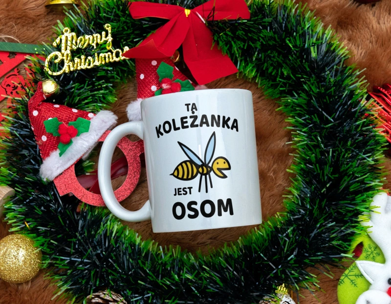 Ta koleżanka jest osom awesome - Kubek Biały