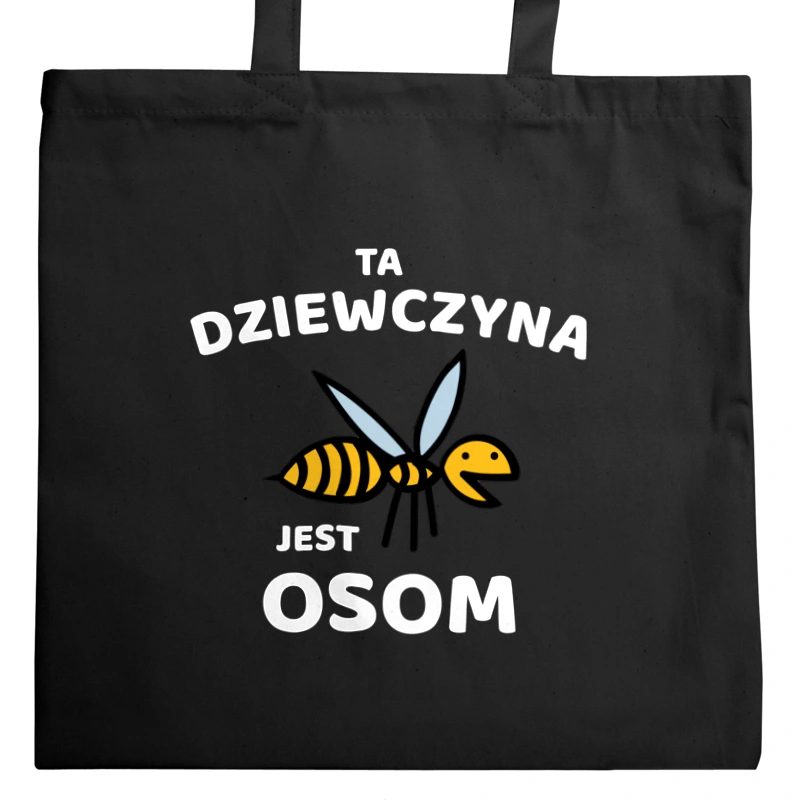 Ta dziewczyna jest osom awesome - Torba Na Zakupy Czarna