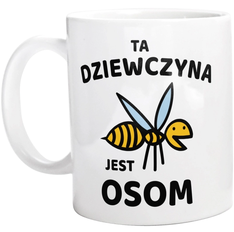 Ta dziewczyna jest osom awesome - Kubek Biały