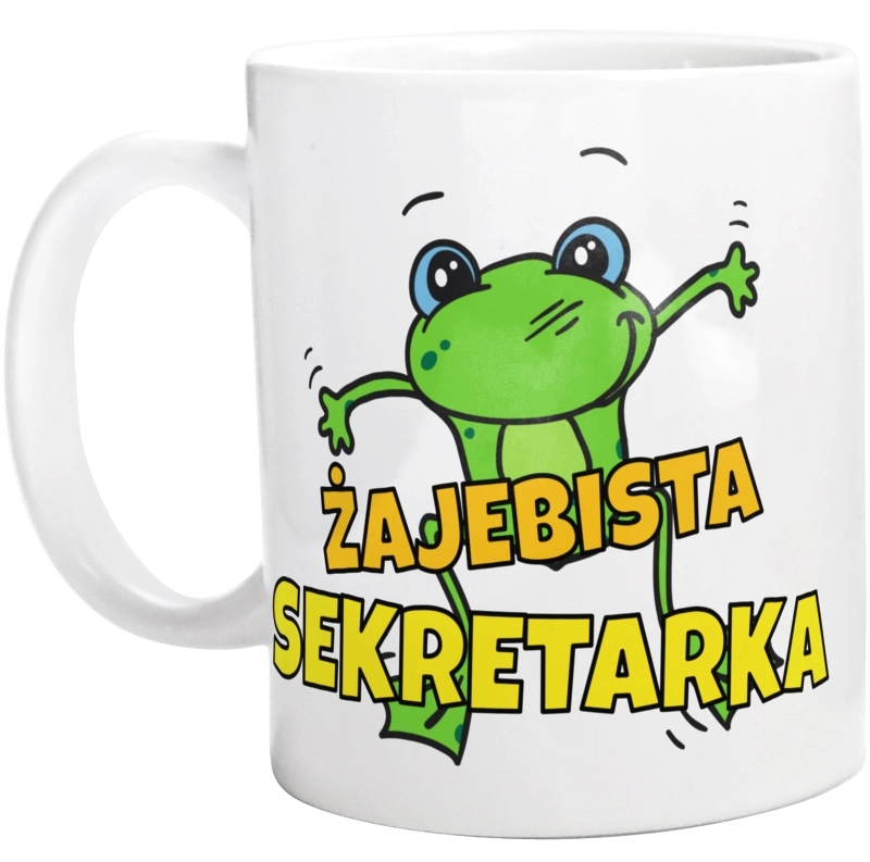 Żajebista sekretarka - Kubek Biały