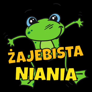 Żajebista niania - Torba Na Zakupy Czarna