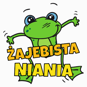 Żajebista niania - Poduszka Biała