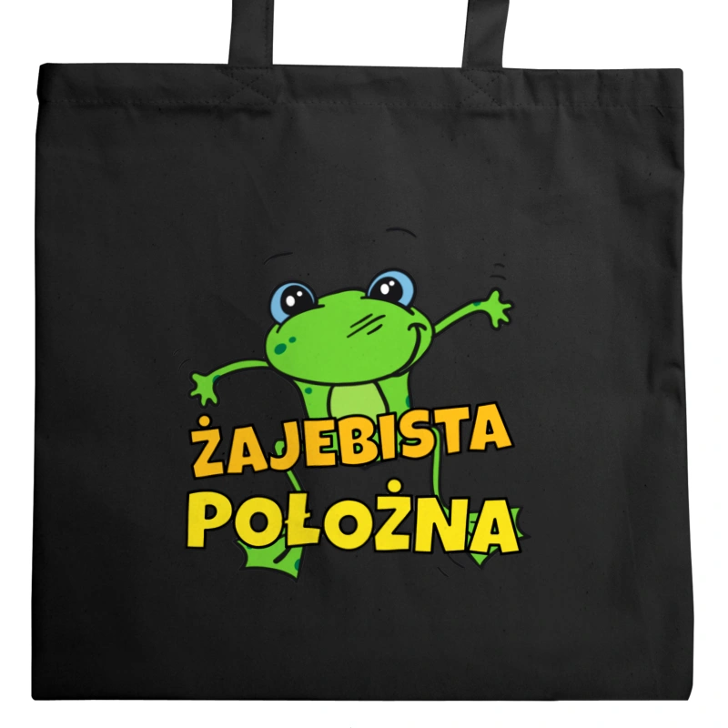 Żajebista położna - Torba Na Zakupy Czarna