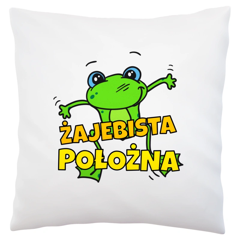 Żajebista położna - Poduszka Biała