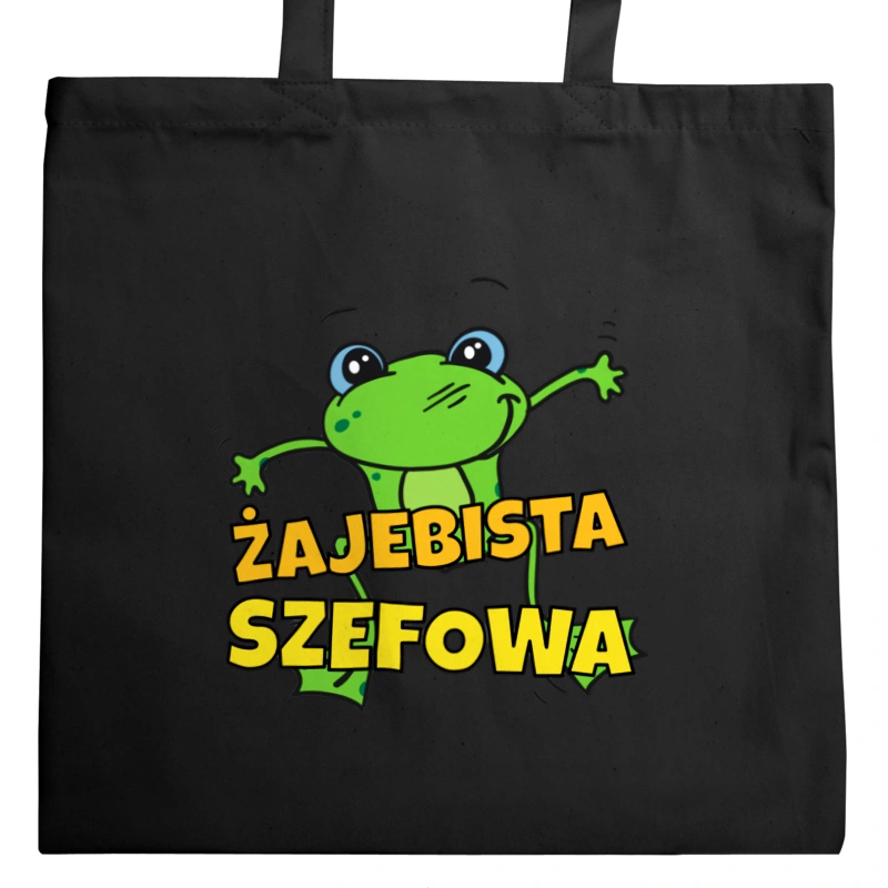 Żajebista szefowa - Torba Na Zakupy Czarna